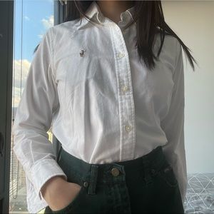 Ralph Lauren button-down with raw hem